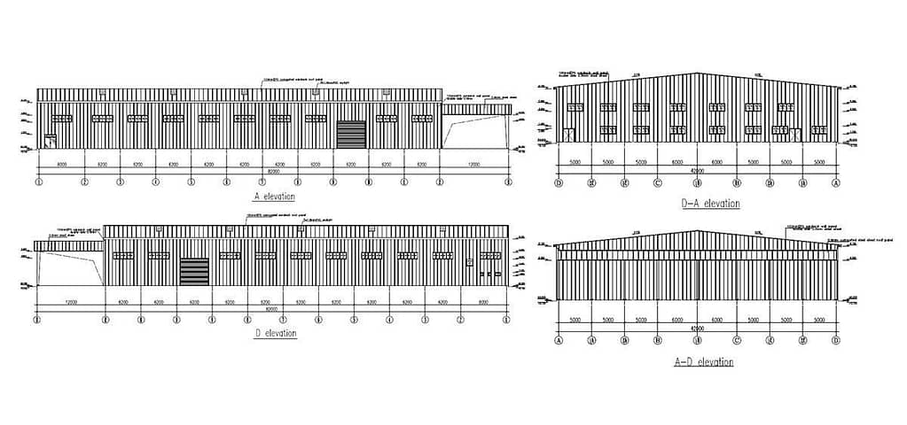 Design Drawing of Slovakia Stainless Steel Warehouse 2
