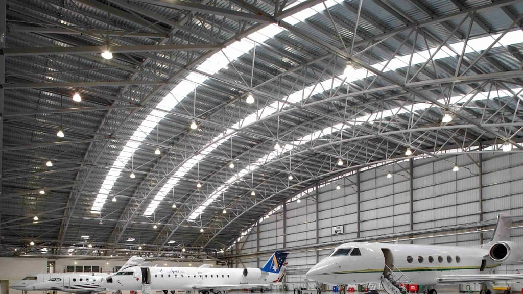Estructura de acero Hangar 1 a escala 1 jpg