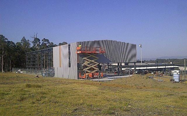 Australisches Stahlbau-Lagerhaus vor Ort installiert