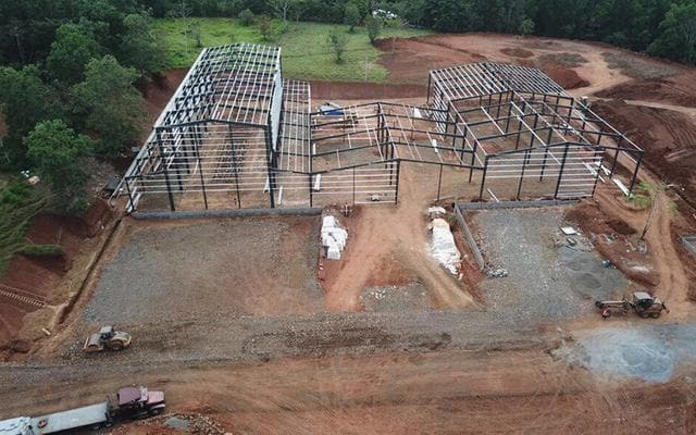 Steel frame structure of Coffee Steel Frame Factory 1