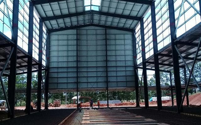 Structure du cadre en acier de Coffee Steel Frame Factory 4